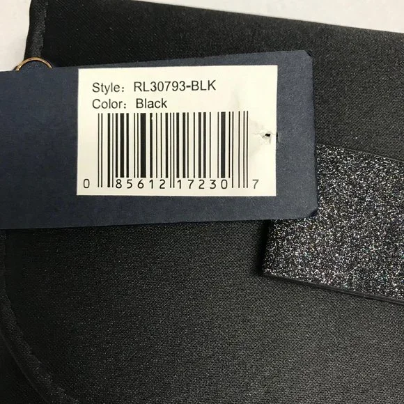 NWT La Regale Womens Black Bow Snap Closure Chain Strap Small Purse - Picture 5 of 5